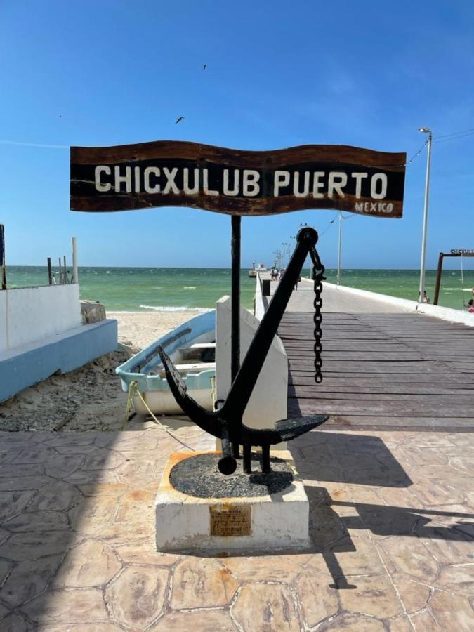 Вилла Casa Con Piscina En Chixchulub A 100 M De La Playa Чиксулуб Экстерьер фото