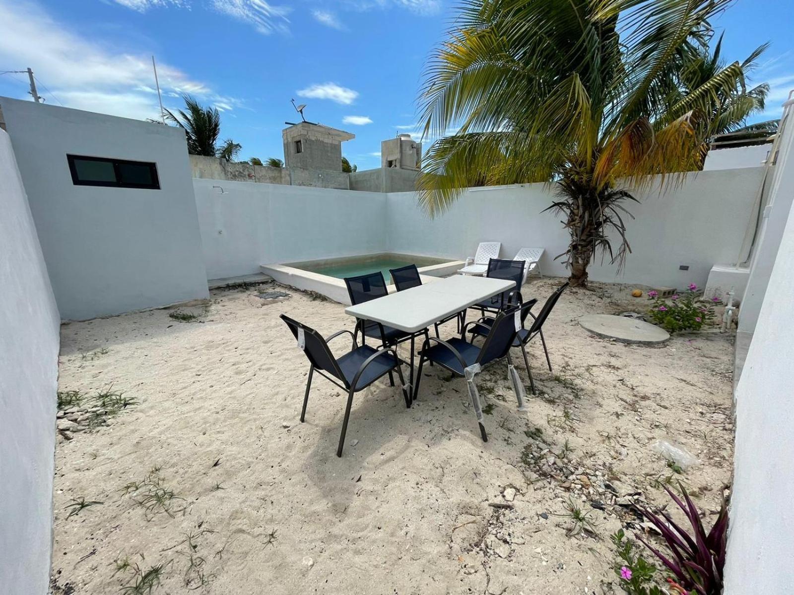 Вилла Casa Con Piscina En Chixchulub A 100 M De La Playa Чиксулуб Экстерьер фото