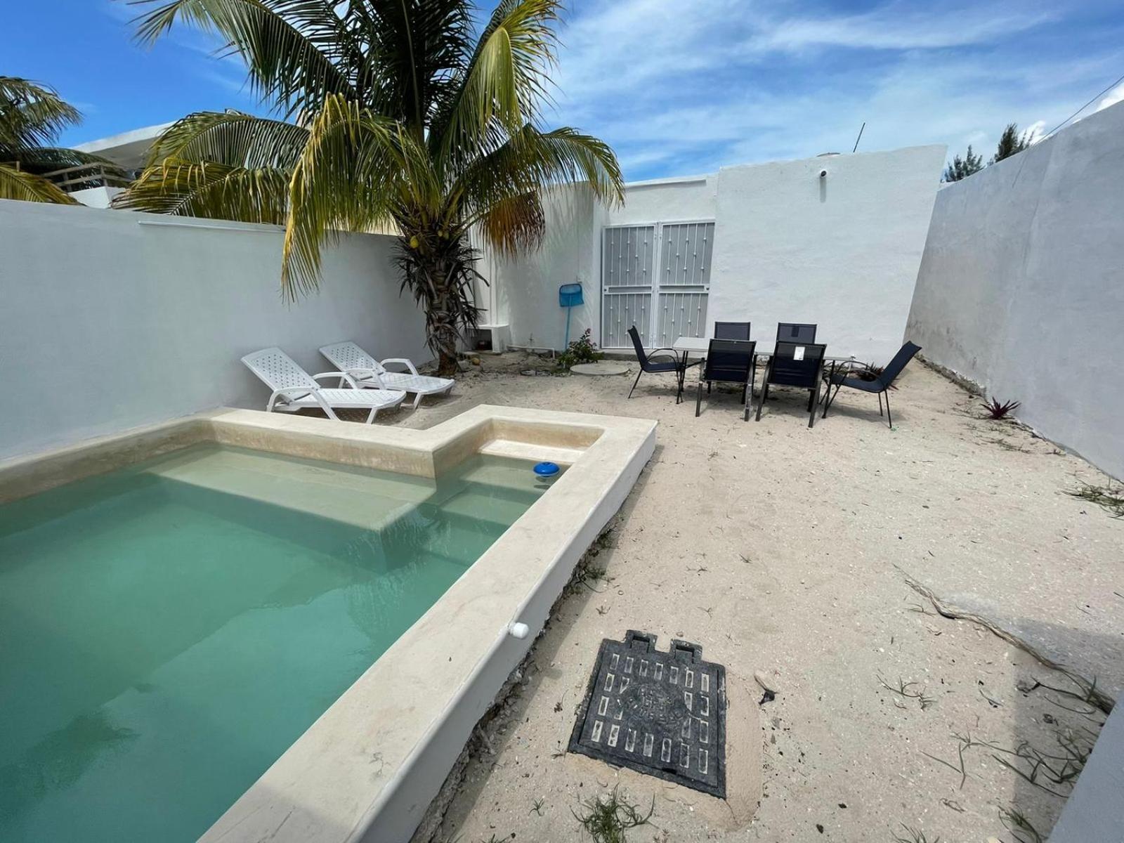 Вилла Casa Con Piscina En Chixchulub A 100 M De La Playa Чиксулуб Экстерьер фото